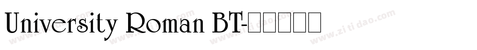 University Roman BT字体转换